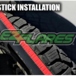 EZ Flares XL Universal Black Flexible Rubber Fender Flares Made in USA 4X4..PG2