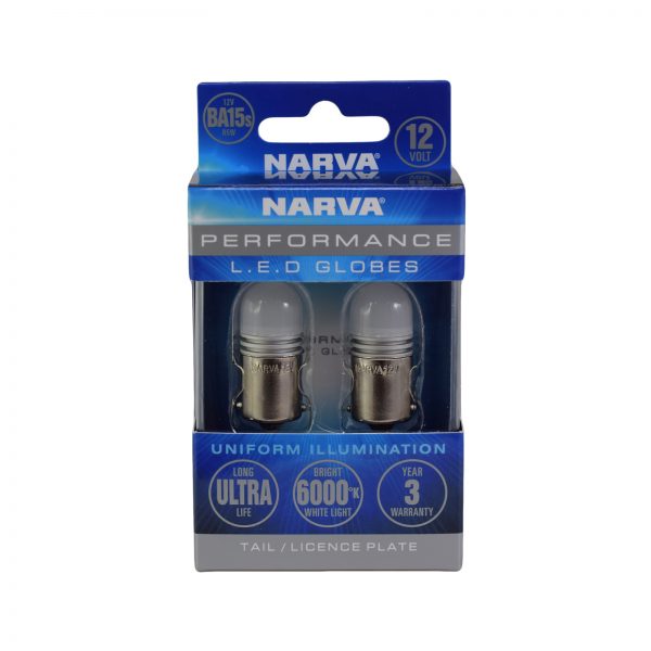NARVA 12V BA15S R5W LED GLOBES 18220BL - Premium Car Care