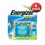 Energizer Eco Advanced Batteries 4 AA Long Lasting High Capacity